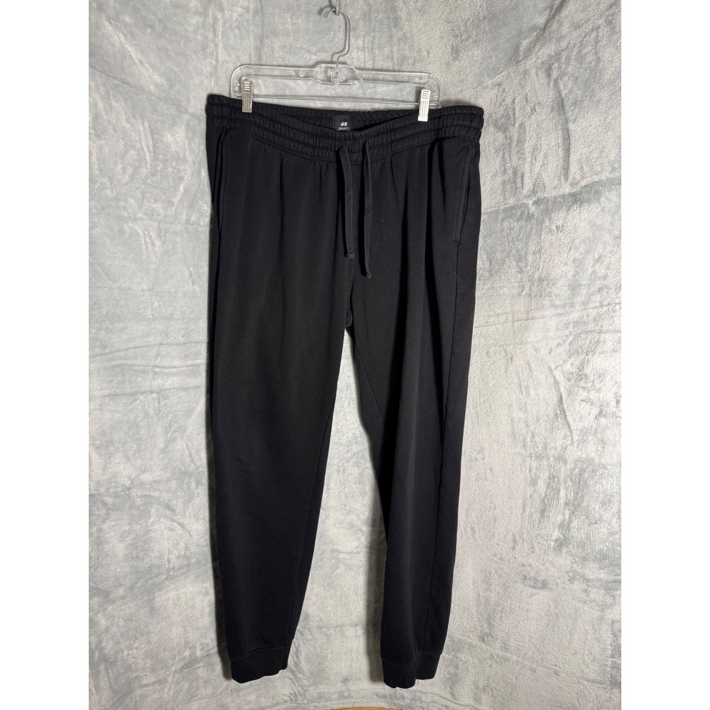 HM Regular Fit Black Jogger Sweatpants Womens‎ XXL Drawstring Fleece Pants